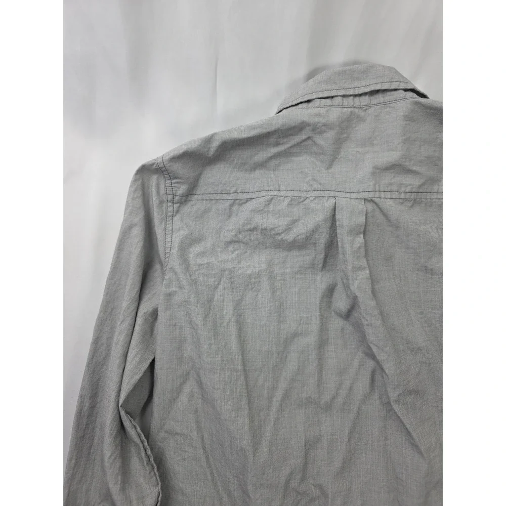 J.Crew Shirt Mens‎ Mens Gray Long Sleeve Popover Utility Cotton Style 37664